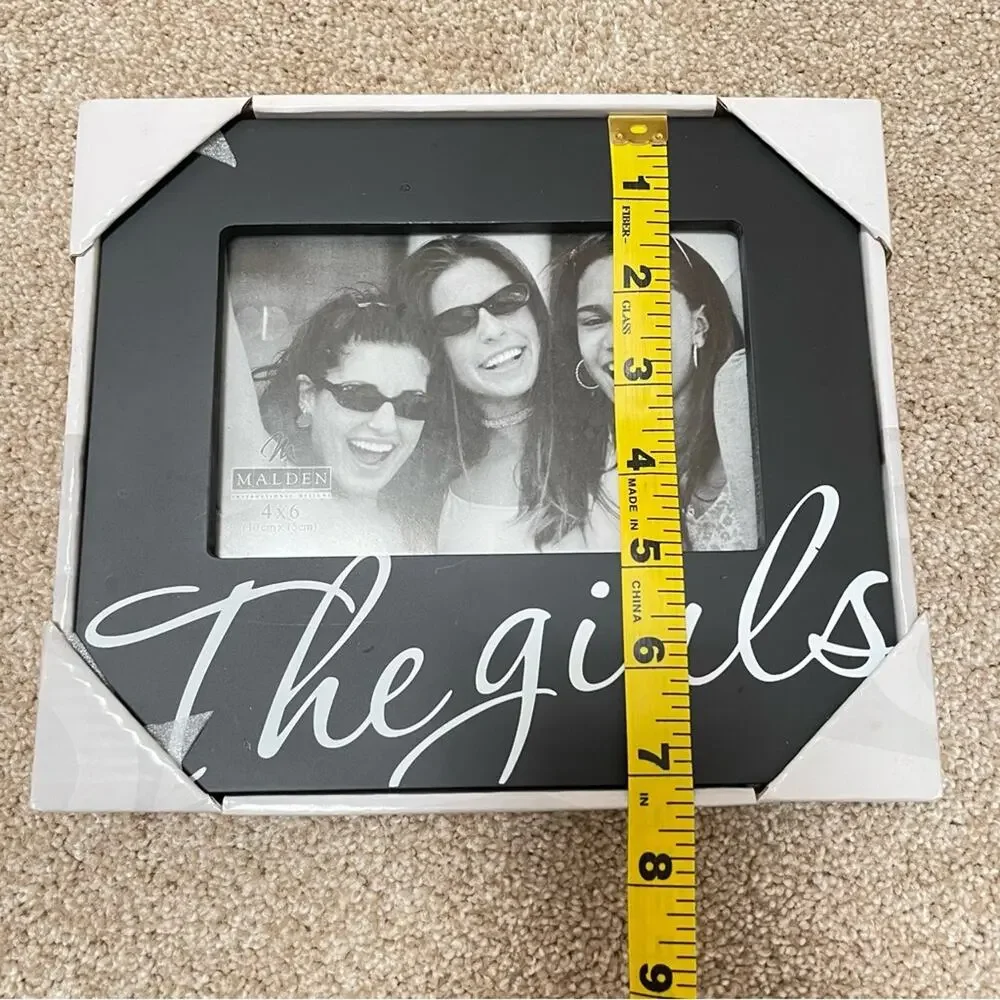 NIB “The Girls” Malden 4x6 Black Picture Frame Friends Bridesmaid Wedding Bride